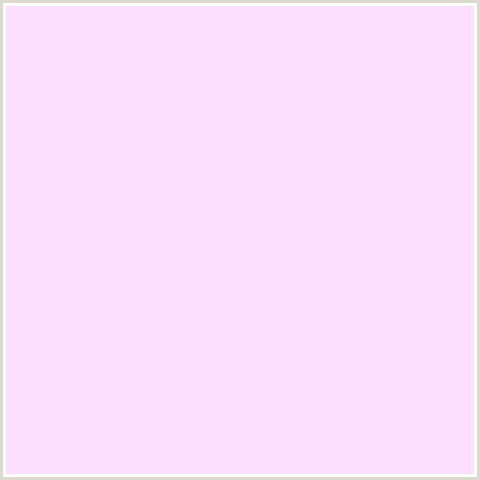 FFDFFF Hex Color Image (DEEP PINK, FUCHSIA, FUSCHIA, HOT PINK, MAGENTA, PINK LACE)
