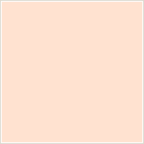 FFE2D0 Hex Color Image (ORANGE RED, PEACH, TUFT BUSH)