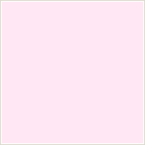 FFE7F3 Hex Color Image (DEEP PINK, FUCHSIA, FUSCHIA, HOT PINK, MAGENTA, PALE ROSE)