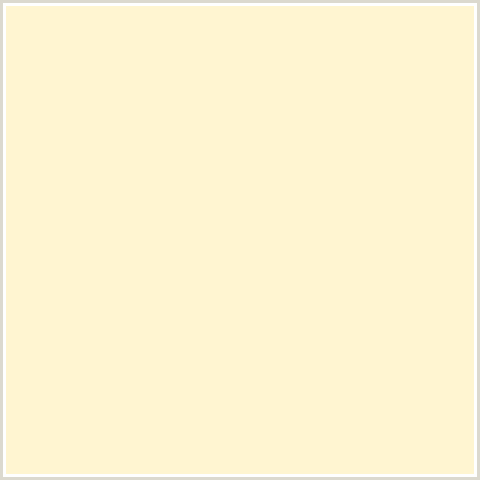 FFF5D1 Hex Color Image (MILK PUNCH, ORANGE YELLOW)