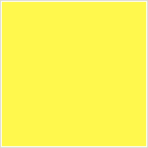 FFF84D Hex Color Image (GORSE, YELLOW)