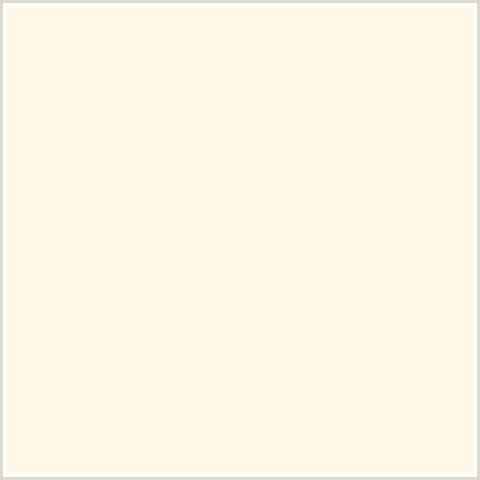 FFF8E7 Hex Color Image (EARLY DAWN, YELLOW ORANGE)